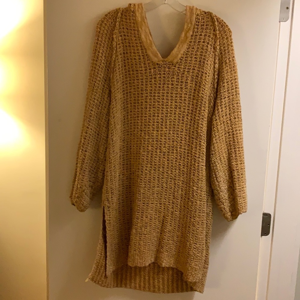 Free People Crochet Hoodie